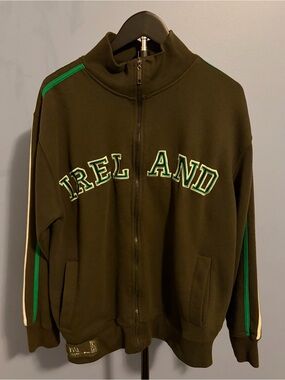Green Lightweight Ireland Zip-Front Jacket
